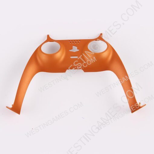 Decorative Strip Handfeel PC Shell Cover For PS5 Gamepad Controller - Orange