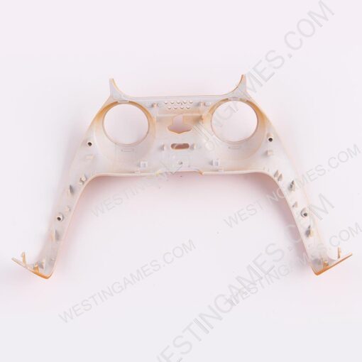 Decorative Strip Handfeel PC Shell Cover For PS5 Gamepad Controller - Orange - Image 2