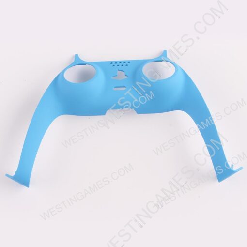 Decorative Strip Handfeel PC Shell Cover For PS5 Gamepad Controller - Light Blue