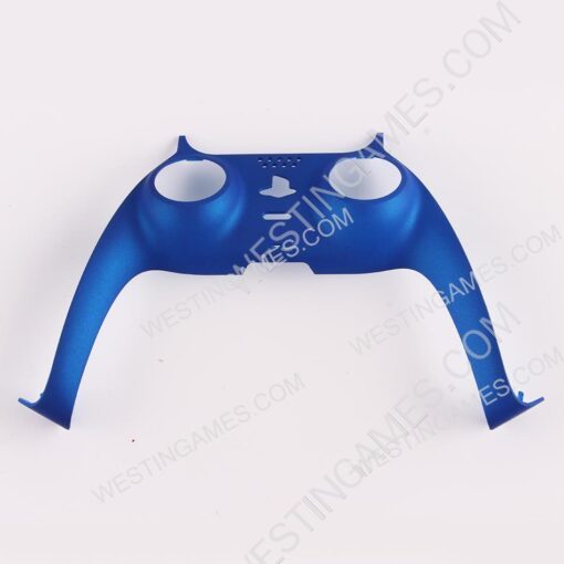 Decorative Strip Handfeel PC Shell Cover For PS5 Gamepad Controller - Deep Blue
