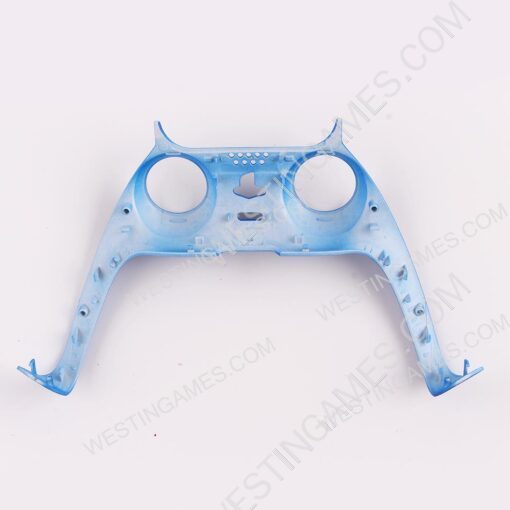 Decorative Strip Handfeel PC Shell Cover For PS5 Gamepad Controller - Deep Blue - Image 2