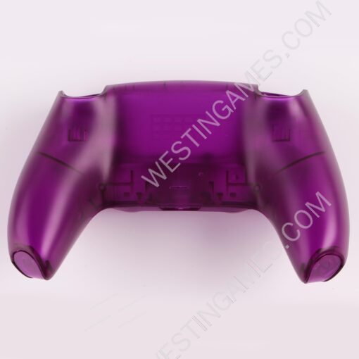 Replacement Top and Bottom Housing Shell Case for Playstation 5 PS5 Controller - Clear Purple - Image 2