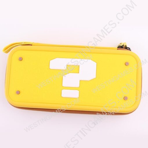 Deluxe Travel Carrying Case with Folding Stand for Nintendo Switch OLED and Switch - Question Block Yellow - Image 2
