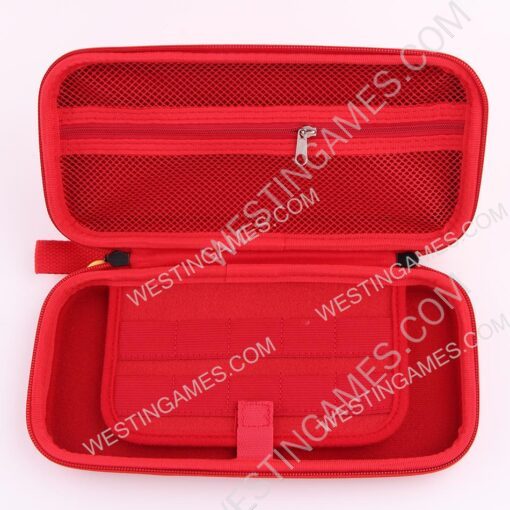 Deluxe Travel Carrying Case with Folding Stand for Nintendo Switch OLED - Toad Red - Image 4