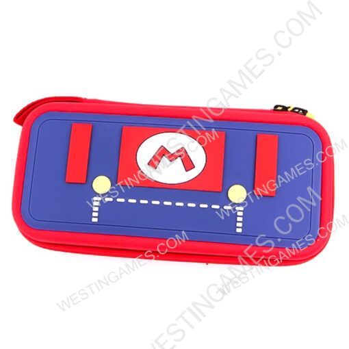 Deluxe Travel Carrying Case with Folding Stand for Nintendo Switch OLED - Mario Theme - Image 2