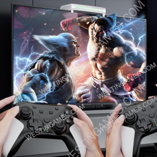 H6 4K 64G Retro TV Video Game Console with NS Gamepads 2.4G Wireless Controller Open Source Simulators PSP N64 White - Image 2
