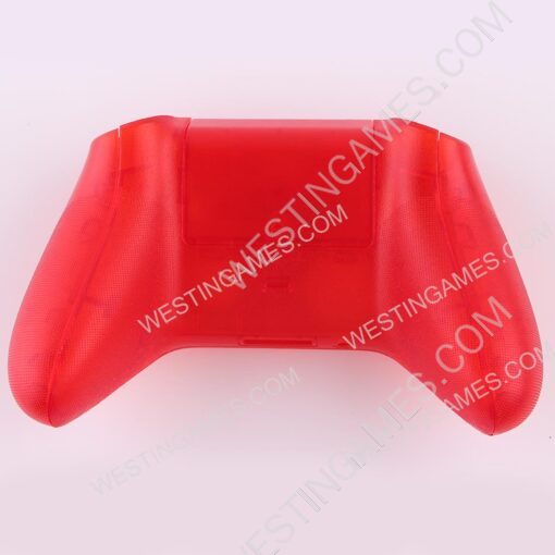 Replacement Transparet Top and Bottom Housing Shell Case for XBOX Series Controller - Red - Image 3