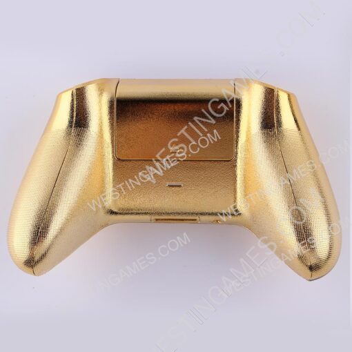 Replacement Mirror Chrome Top and Bottom Housing Shell Case for XBOX Series Controller - Gold - Image 3