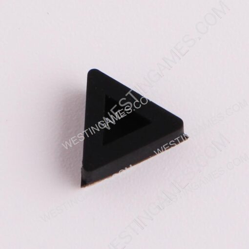 Replacement Non-slip Triangle Rubber Feet Cover Cap for PS4 Slim/Pro Housing Shell - Black