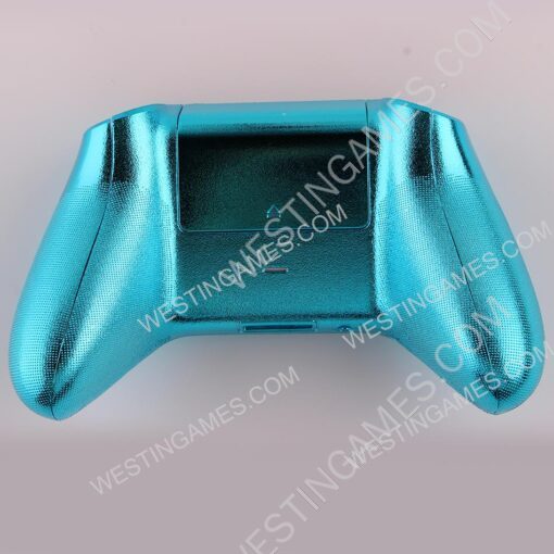 Replacement Mirror Chrome Top and Bottom Housing Shell Case for XBOX Series Controller - Blue - Image 3