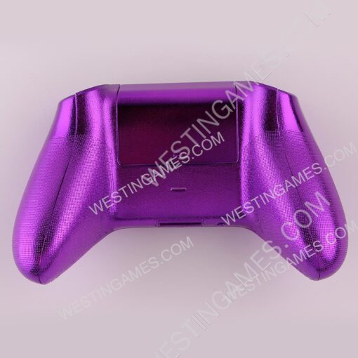 Replacement Mirror Chrome Top and Bottom Housing Shell Case for XBOX Series Controller - Purple - Image 3