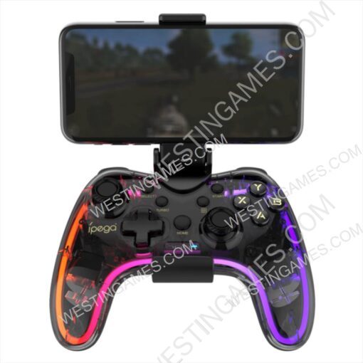 Multi-functional Wireless Joystick Gamepad Controller With 6-Axis Gyroscope RGB Light for PS4 Android IOS Switch PC