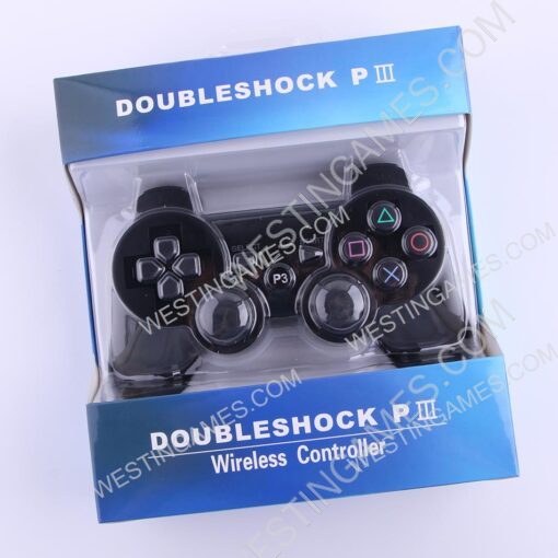Bluetooth Wireless Controller with Blue Blister Packing for PS3 - Black