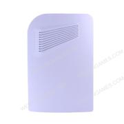 Replacement Red Housing Case Faceplate Cover with Vented Design for PS5 DE System - White 02