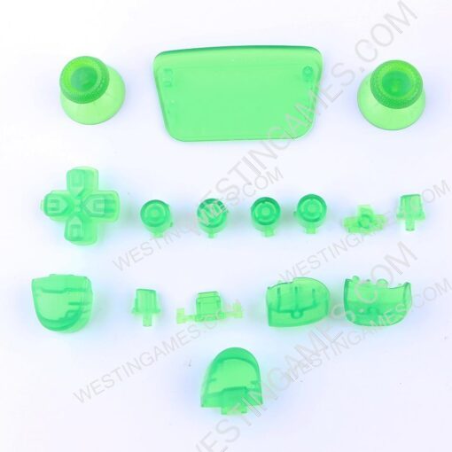 Complete Button Keys V2.0 for PS5 Controller Accessories 16pc Set - Clear Green - Image 2
