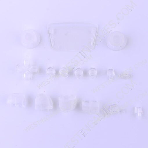 Complete Button Keys V2.0 for PS5 Controller Accessories 16pc Set - Clear White - Image 2