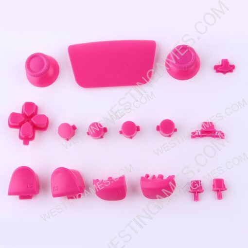 Complete Button Keys V2.0 for PS5 Controller Accessories 16pc Set - Pink