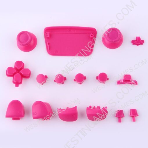 Complete Button Keys V2.0 for PS5 Controller Accessories 16pc Set - Pink - Image 2