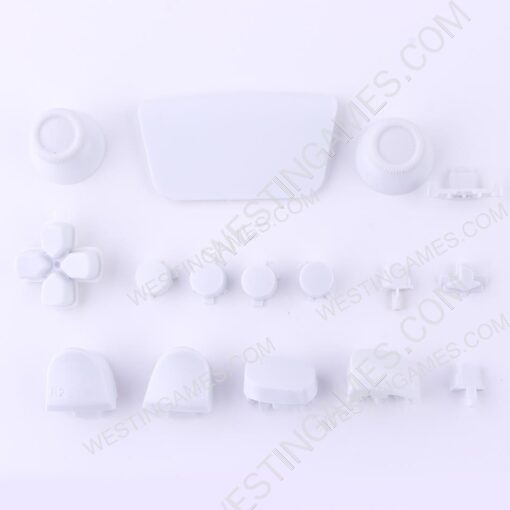 Complete Button Keys V2.0 for PS5 Controller Accessories 16pc Set - Clear
