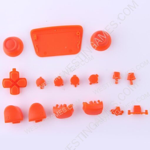 Complete Button Keys V2.0 for PS5 Controller Accessories 16pc Set - Orange - Image 2