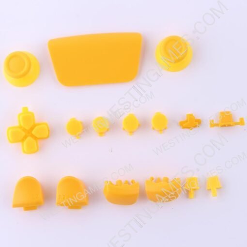 Complete Button Keys V2.0 for PS5 Controller Accessories 16pc Set - Yellow