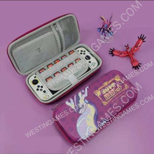 EVA Hard Carrying Case Travel Pouch for Nintendo NS Switch - Violet