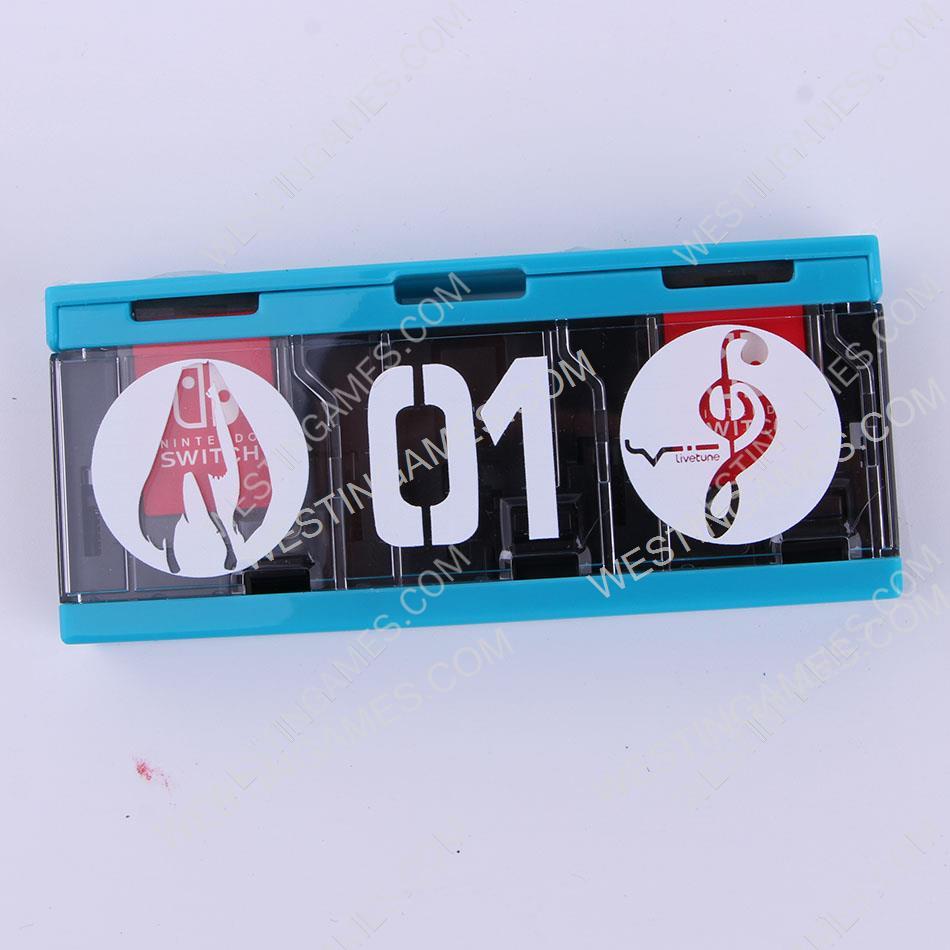 6 Slots Game Card Cartridge Push Card Case Storage Box for NS Switch Miku Theme - Image 3