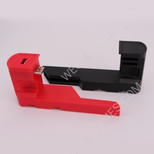 TNS-0122B Charger Charging Dock Stand Station Holder for Switch and oled Joy-Con Game Console Red-Black - Image 2