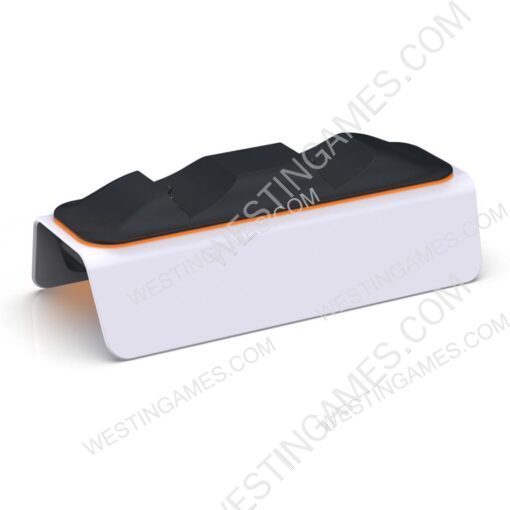 Dual Charging Fast Charger Dock Station with Breathing lamp for PS5 Controller White