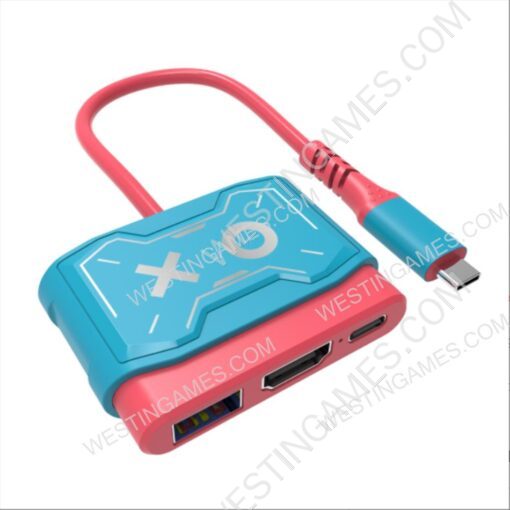 Charging Dock Adapter Type-C to 1080P HDMI Dock Converterfor NS Switch and Oled