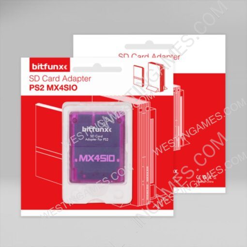 MX4SIO SIO2SD MicroSD TF Card Adapter Transparent Reader Memory Card Program for PS2 Game Consoles Clear Pulled