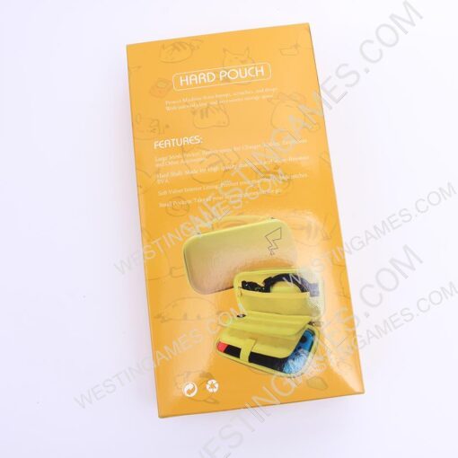 New Deluxe Yellow Travel Carrying Pouch Case for Nintendo Switch - Pokemon B - Image 2