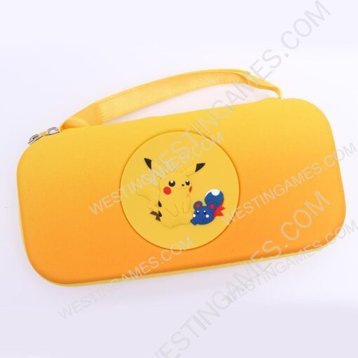 New Deluxe Yellow Travel Carrying Pouch Case for Nintendo Switch - Pokemon B - Image 3