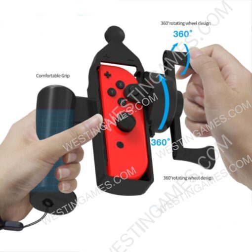 Left and Right Small Handle Body Sense Fishing Rod Suitable for Switch/OLED Ace Angler Aquarium Games - Image 2
