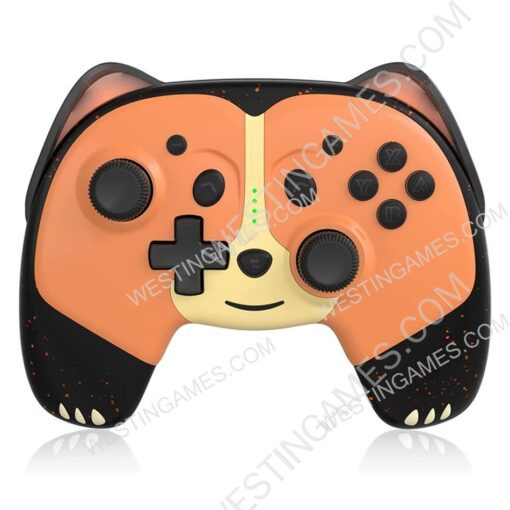 Wireless Bluetooth WakeUp Pro Gamepad Controller with Rear Button and 6 Axis for Switch - Cute Bear