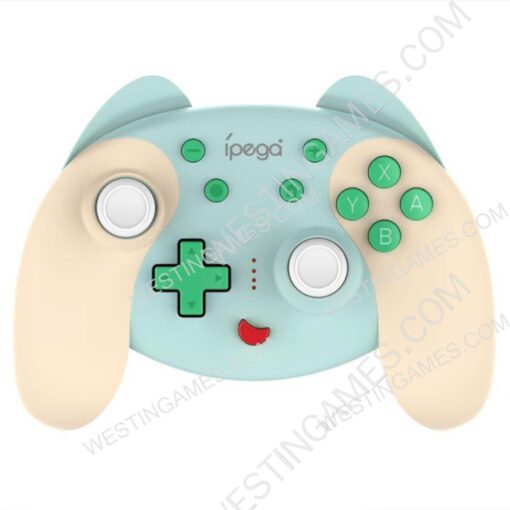 Wireless Bluetooth WakeUp Pro Gamepad Controller with Rear Button and 6 Axis for Switch - Isabelle Green