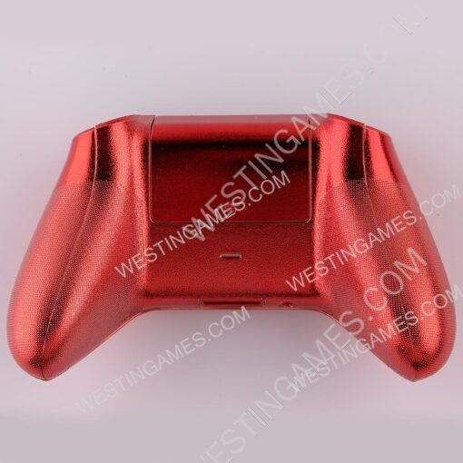 Replacement Mirror Chrome Top and Bottom Housing Shell Case for XBOX Series Controller - Red - Image 3