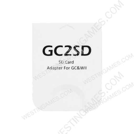 GC2SD GC To SD Card Adapter Memory TF Card Adapter SD Card Reader For NGC and Wii Game Console White