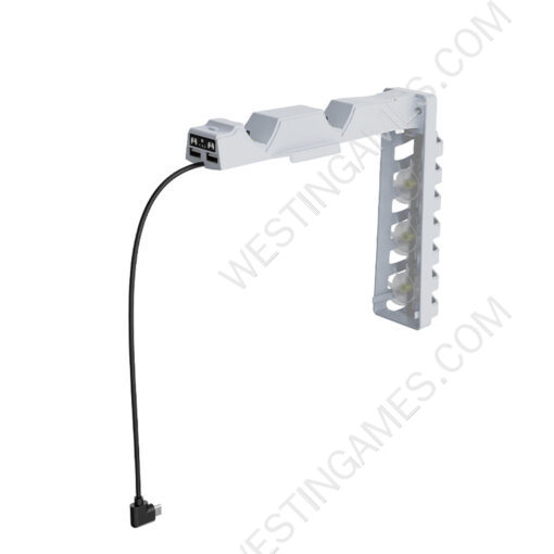 Handle Dual Seat Charging+Cooling Fan with RGB Cooling Charging Set HBP-559 for PS5 SLIM Host White