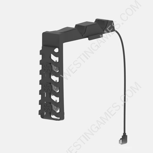 Handle Dual Seat Charging+Cooling Fan with RGB Cooling Charging Set HBP-559 for PS5 SLIM Host Black