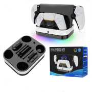 3in1 Dual Controller Charging Dock Station with RGB Light for PS5 Dualsense Controller