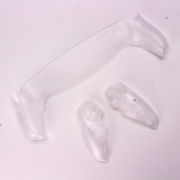 Replacement Housing Cover Front Back Plates Case with Screwdrives for PlayStation Portal Handheld Game Controller Transparent White