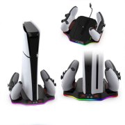Multi-Functional Cooling and Controller Charging Basetorage with RGB light TP5-3583 for PS5 slim