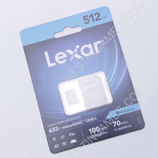 Original Lexar Blue Micro SD Card TF 633X Memory Card A1 512GB for Nintendo Switch Game Console