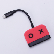 3in1 Type-C 4K 30Hz HD Dock Converter Adapter for Switch and OLED - Red