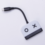 3in1 Type-C 4K 30Hz HD Dock Converter Adapter for Switch and OLED - White