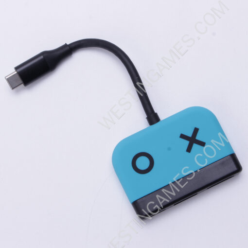 3in1 Type-C 4K 30Hz HD Dock Converter Adapter for Switch and OLED - Blue
