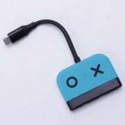 3in1 Type-C 4K 30Hz HD Dock Converter Adapter for Switch and OLED - Blue