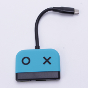 3in1 Type-C 4K 30Hz HD Dock Converter Adapter for Switch and OLED - Blue 02