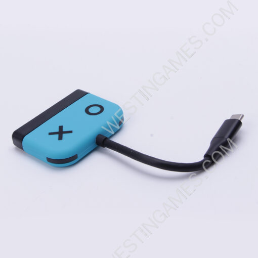 3in1 Type-C 4K 30Hz HD Dock Converter Adapter for Switch and OLED - Blue - Image 3